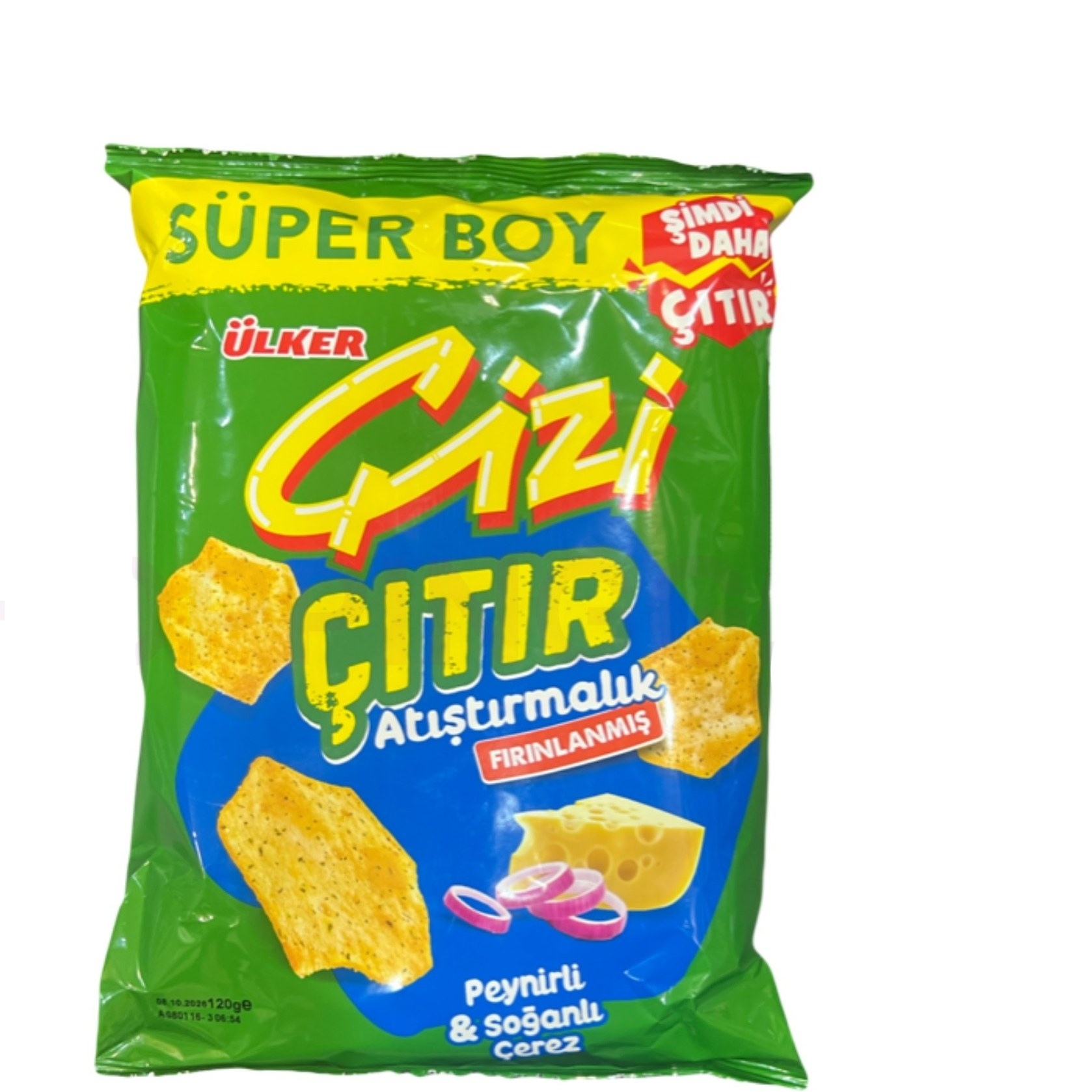 چیپس چیزی اولکر طعم پنیر پیاز