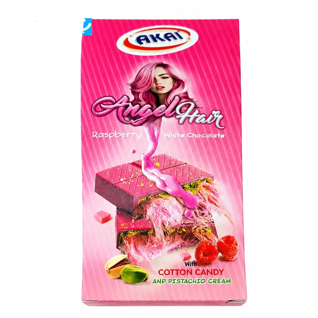 شکلات دوبی پشمک و تمشک آکای