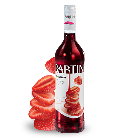 سیروپ توت فرنگی BARTINI